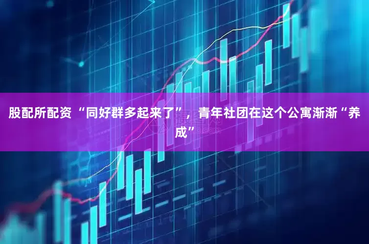 股配所配资 “同好群多起来了”，青年社团在这个公寓渐渐“养成”